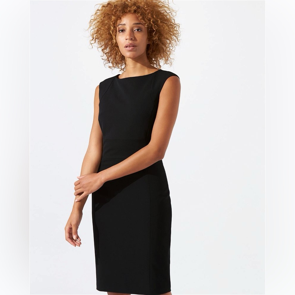 NWT Jigsaw Paris Sleeveless Dress size US 6, black